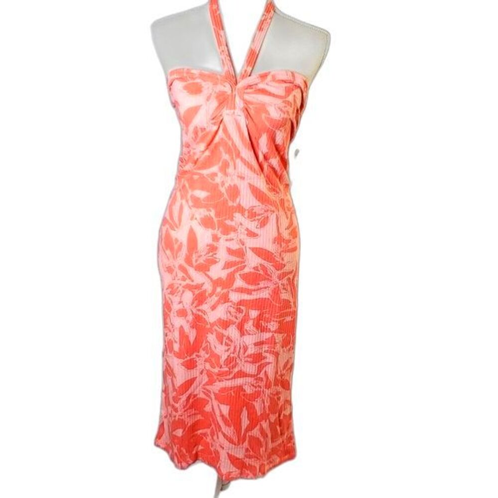 Midi Dress by Nine West Orange floral Size XL NWT